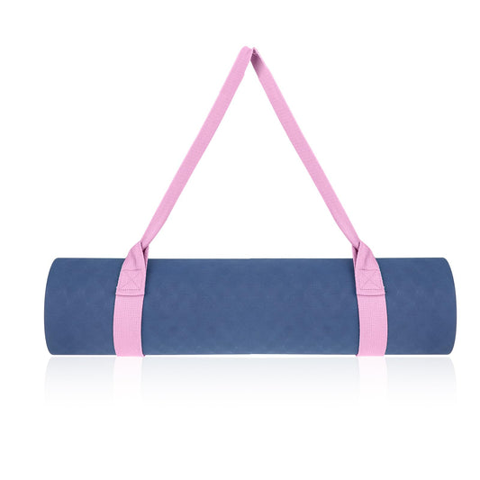 COMNICO Yoga Mat Strap, 1Pcs Adjustable Yoga Mat Holder Carrier Strap with Hook and Loop Closure Pink Yoga Mat Sling for Carrying Storing and Organizing Yoga Mat of Various Sizes for All Mats