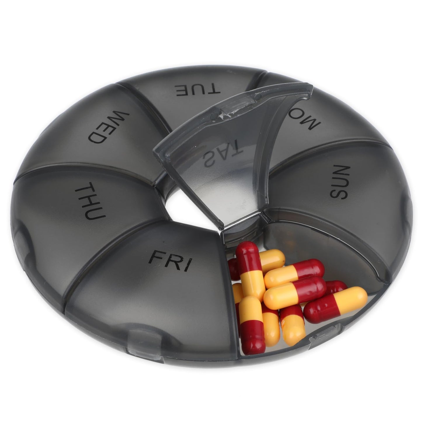 Sibba Pill Box 1 PC Medicine Organizer Weekly Bottle Travel Case Portable Container Stored Dispenser Reminder Daily Day Medication Sorter