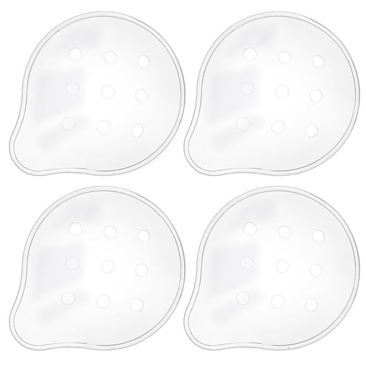 Dimeho 9-Hole Plastic Eye Patch, 4 Pcs Eye Shield Clear Eye Patches Breathable Ventilated Eye Covering After Surgerys Eye Protection for Cataract Recovery Cover