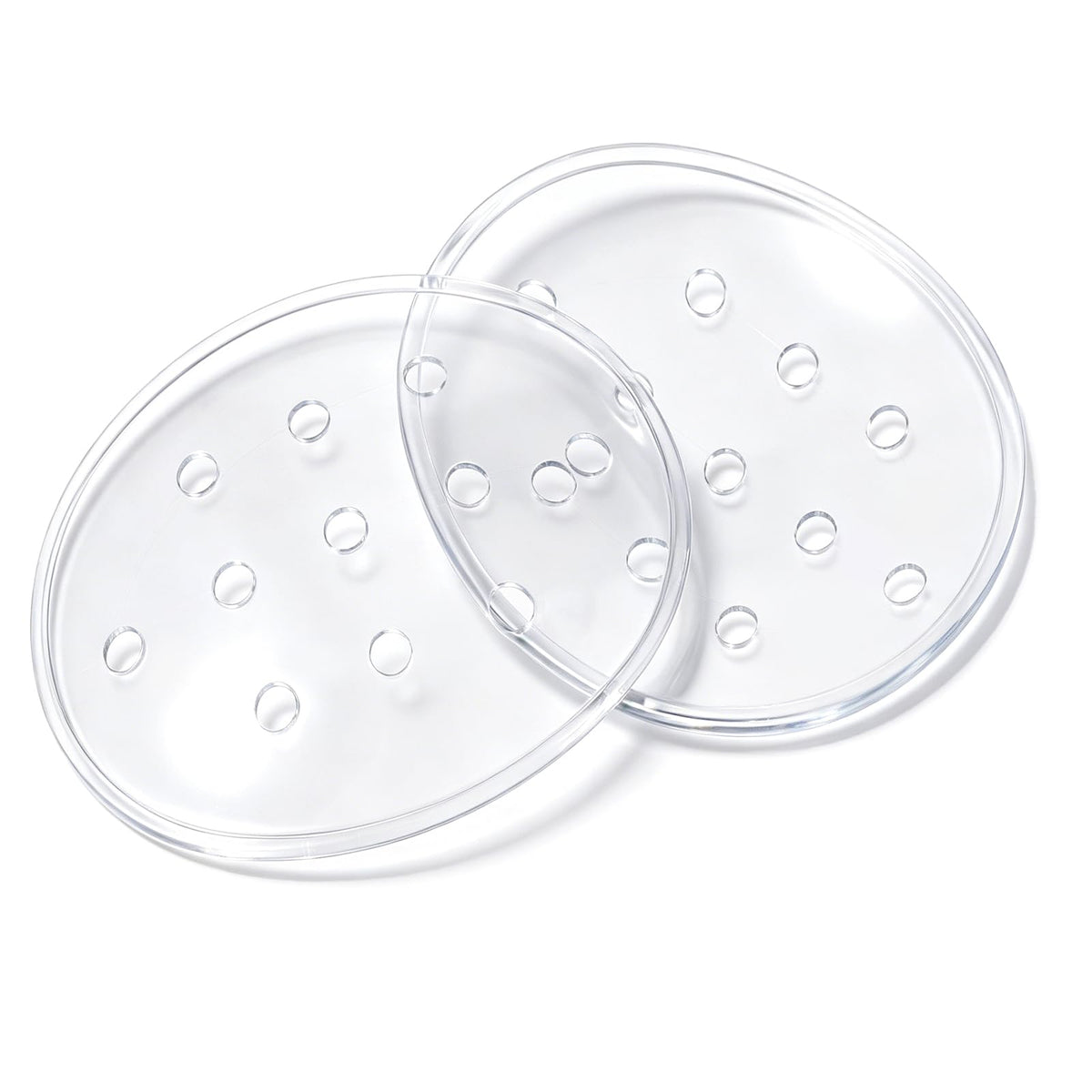 Dimeho 11-Hole Plastic Eye Patch, 2 Pcs Clear Eye Patches Eyes Shield