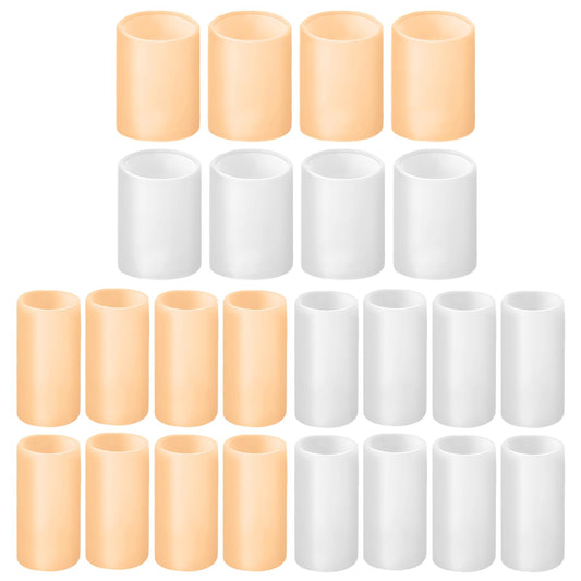 COMNICO 24 Pack Gel Toe Protectors Reusable Toe Covers for Men and Women Correcting Hammer Toes Corns Calluses Blisters Soft Gel Protector Toe Sleeves Cushions Friction Pain and More