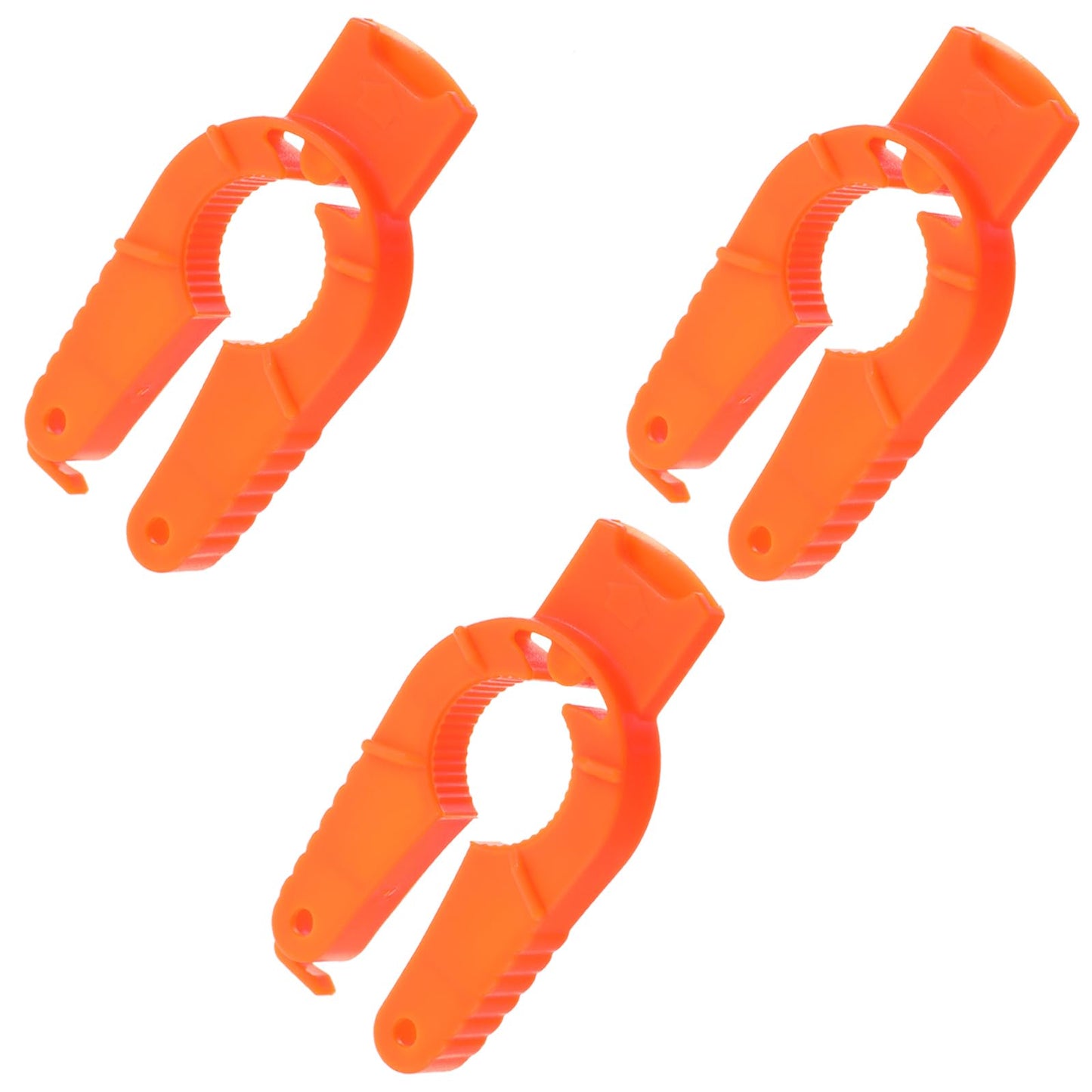 Wanmu 3Pcs Plastic Bottle Cap Opener, 3 in 1 Bottle Can Opener, Water Bottle Opener, Orange Soda Can Opener, Kitchen Bottle Opener for Bottle Gripper, Weak Hands, Children, Seniors