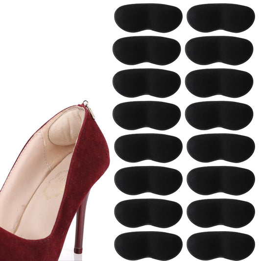 Sibba 8 Pairs Heel Cushion Pads Comfort Microsuede Heel Grips for Loose Shoes Self-Adhesive Heel Liners Heel Inserts Heel Protector for Anti Blister and Prevent Heel Pains