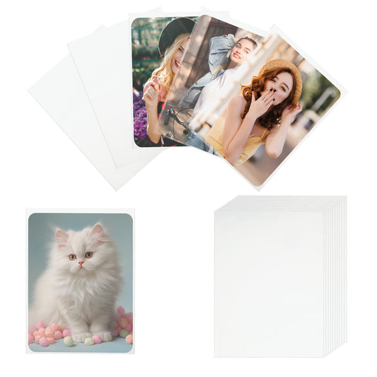 Dimeho 100 Pack Photocard Sleeves Ultra Clear Thick Idol Photo Protector Plastic Trading Card Shield Transparent Standard Card Covers for Sports Kpop Stars Baseball