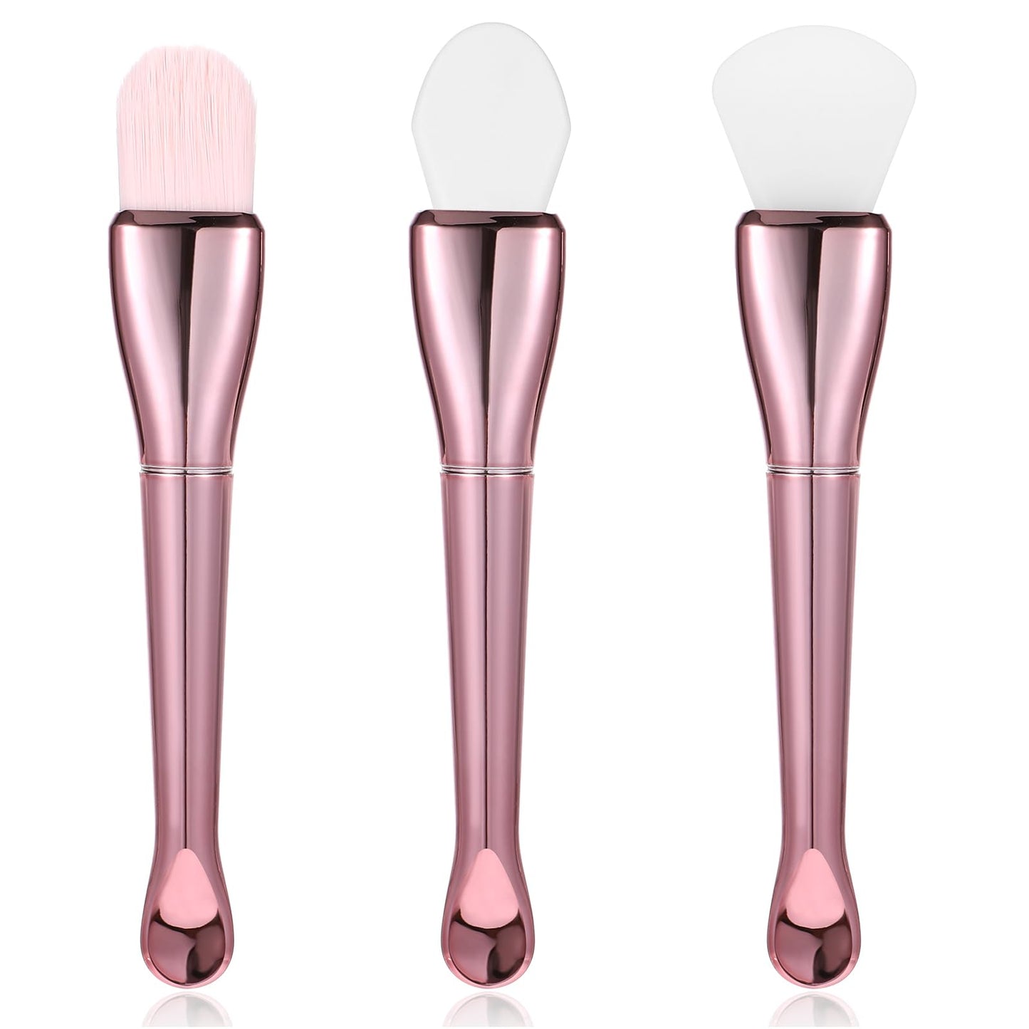 3 Pcs Silicone Face Mask Brush Skincare Facial Spa Spatula Beauty Mud Applicator Lotion Cream Brushes for Body Charcoal Mixed Mask Clay Modeling DIY