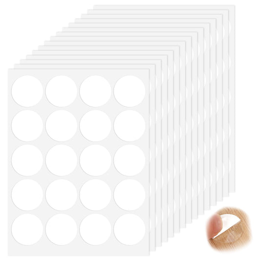 300 PCS Double-Sided Adhesive Dots Transparent Tack Points Round Stickers Acrylic No Trace Sticky Putty Clear Balloon Glue for Envelopes Notes Photos Home Office Party Wedding Decorations Craft DIY