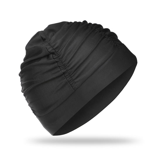 COMNICO Nylon Swim Cap, Extra Large for Women & Men, Protects Long Thick Hair, Unisex-Adults