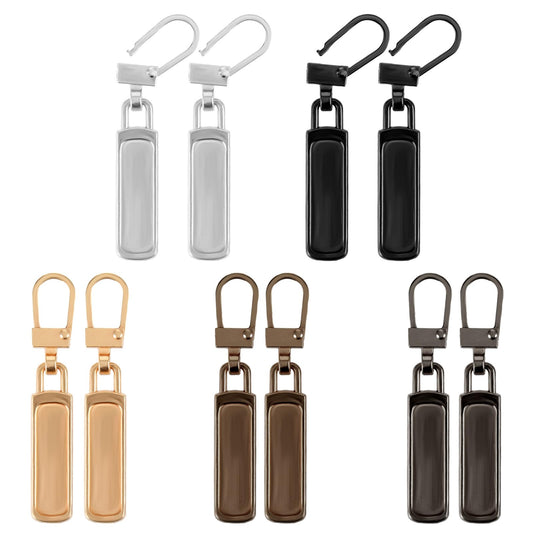 Zipper Repair Kit 10 PCS Detachable Replacement Pull Slide Jackets Jeans Clothing Helper Stops Luggage Fix Sewing Fasteners Universal Fixer Stop Zip Parts Stopper Insertion Pin Backpack Buckle