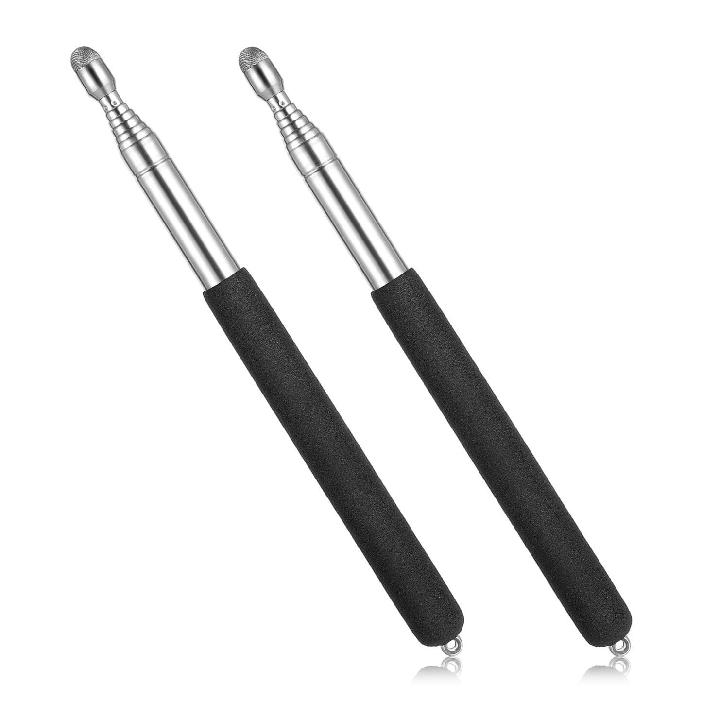 Set of 2 Pointing Sticks, Extendable, Length, Adjustable, Non-Slip, Telescopic Rod, Whiteboard, Blackboard, Pointer for Teaching, Meetings, Speeches, Presentations, Conference Training