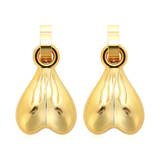 WLLHYF 1 Pair Shoe Charms Christmas Nuts Shoe Noticeable Clips Balls Charm Novelty Fun Unique Personality Shoe Decoration Accessories for Women Men (Golden)