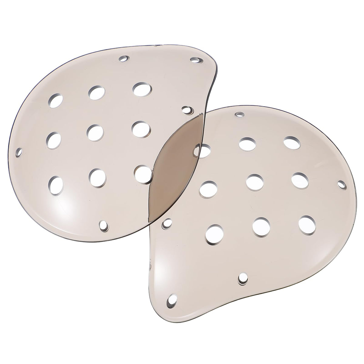 Dimeho 9-Hole Plastic Eye Patch, 2 Pcs Clear Eye Patches for Adults