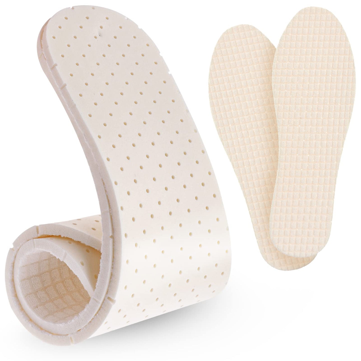 WLLHYF 1 Pair of Memory Foam Insoles Super Soft Shock Absorption Compression Resistance Insoles Thin Shoe Inserts for Men and Women Relieve Foot Pain Sneakers Boots Liners (40-41)