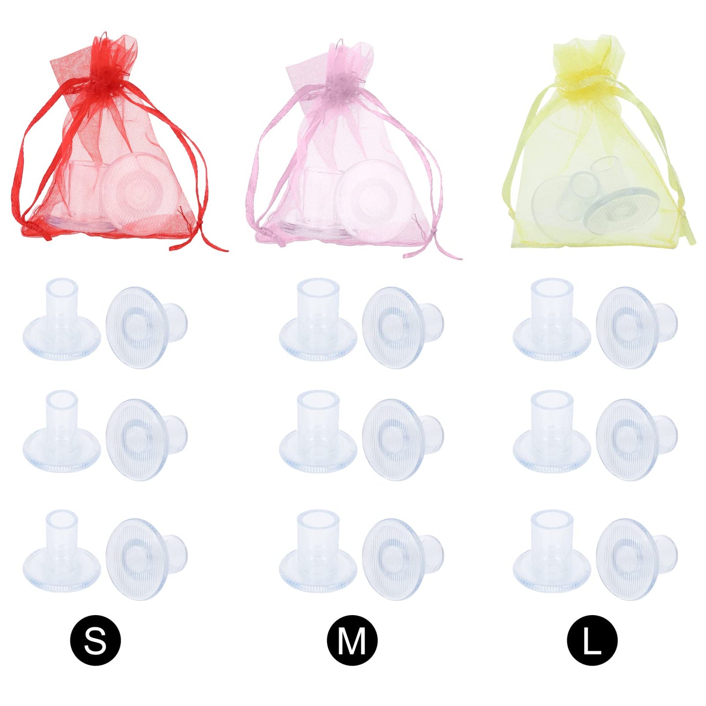 Sibba High Heel Protectors Guards Transparent Anti-Slip Sink Stoppers Repair Replacement Caps Covers Cups Shoe Woman Bridesmaid Weddings Office Formal Occasions Narrow, Classic Wide 12 Pairs 3 Sizes