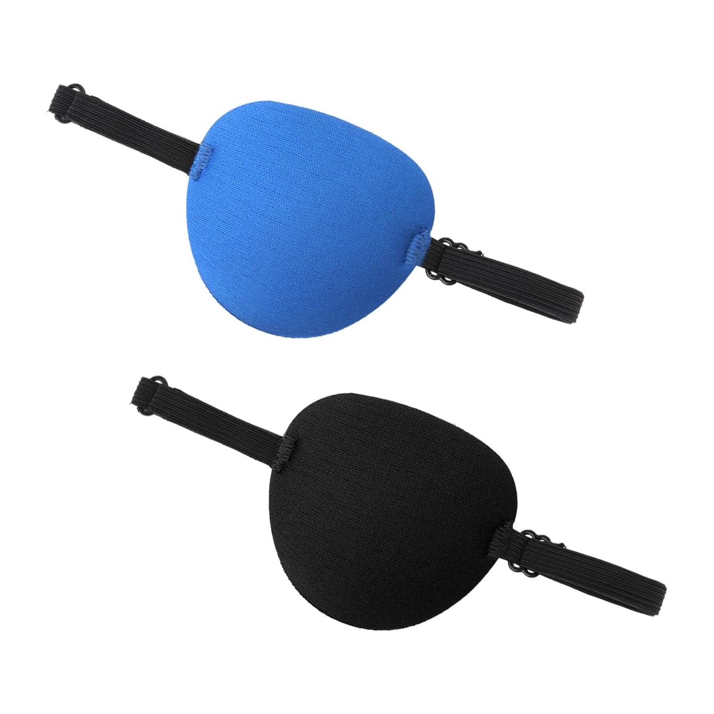 Sibba 2 Pcs Eye Patch Medical Eye Patch Pirate Eye Patch Adjustable Eye Patch with Buckle Amblyopia Lazy Comfortable Eye Patches for Left or Right Eyes Strabismus for Adults Kids