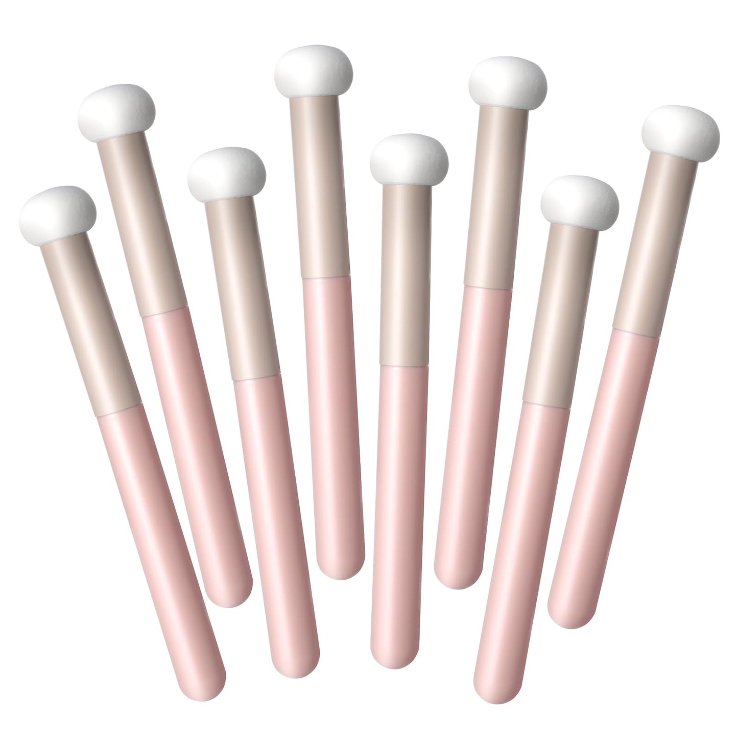5 Pcs Mushroom Makeup Sponge Brush Applicators Concealer Brushes Round Head Brightening Brush Powder Puff With Handle Under Eye Beauty Brushes for Face Nose Eyelids Newbie Concealer