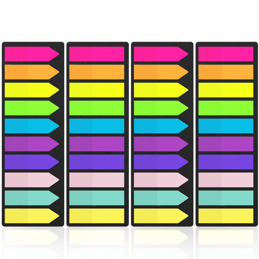 Sibba 800Pcs Sticky Notes Page Markers Index Tabs 4 Sheets Notebook Stickers Portable Notes Annotation Translucent Writing Labels Bookmark Annotating Reading Sign Supplies Tab Exhibit Paper