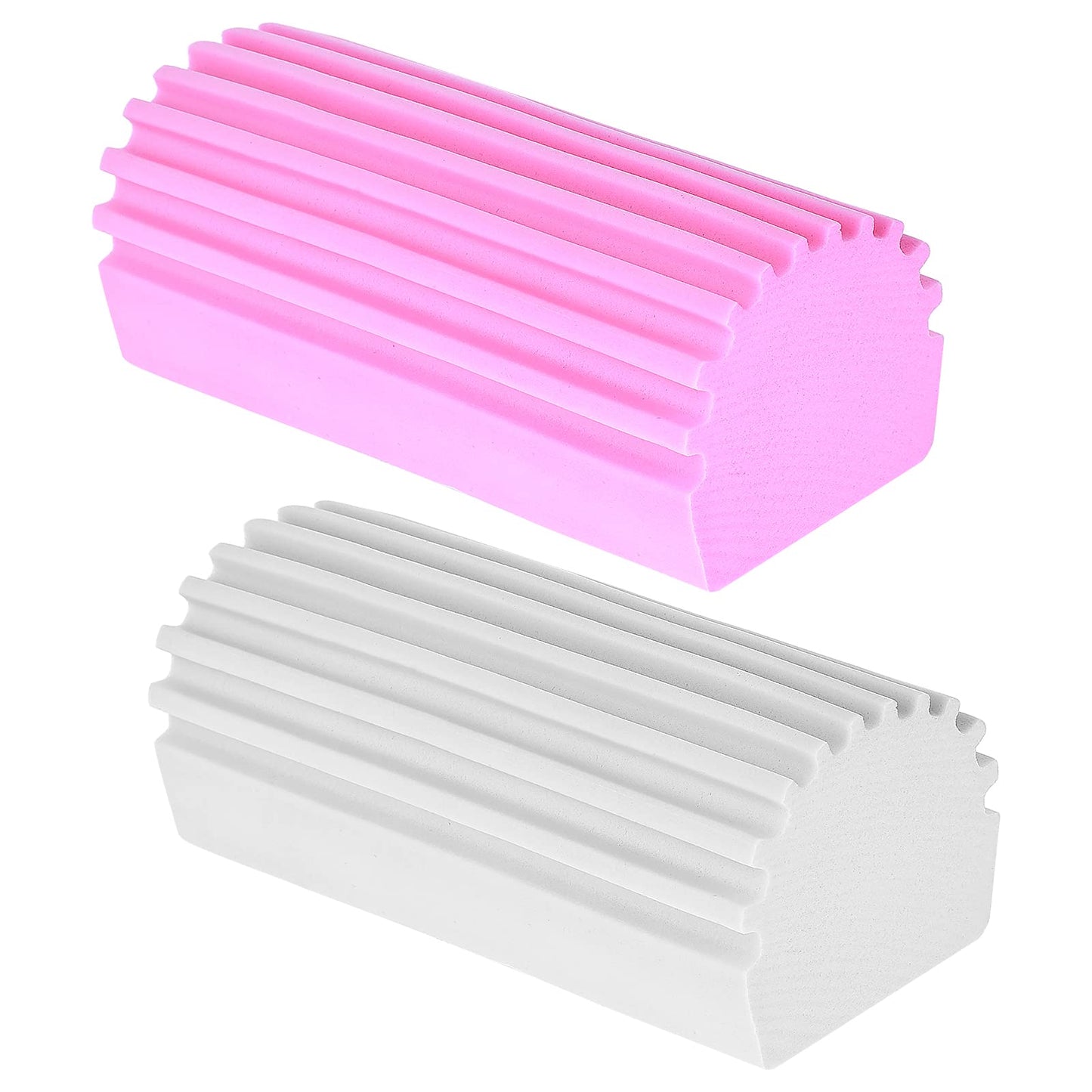 2-Pack Damp Cleaning Sponge Duster, Dusting Brush Reusable Household Cleaning Sponge Cleaning Tool for Cleaning Blinds, Glass, Baseboards, Vents, Railings, Mirrors, Window Track Grooves and Faucets