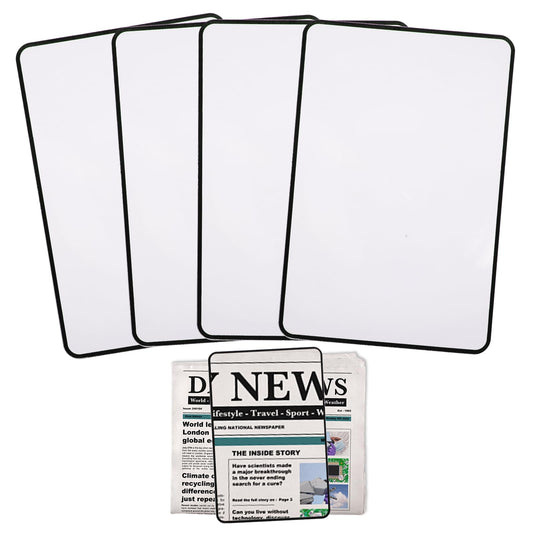 Dimeho 4 Pcs Page Magnifying Sheet 4X Lightweight Full Page Magnifier Clear Optical Fresnel Lens for Reading Small Prints Maps Books People with Low Vision Elderly Reading Small Prints