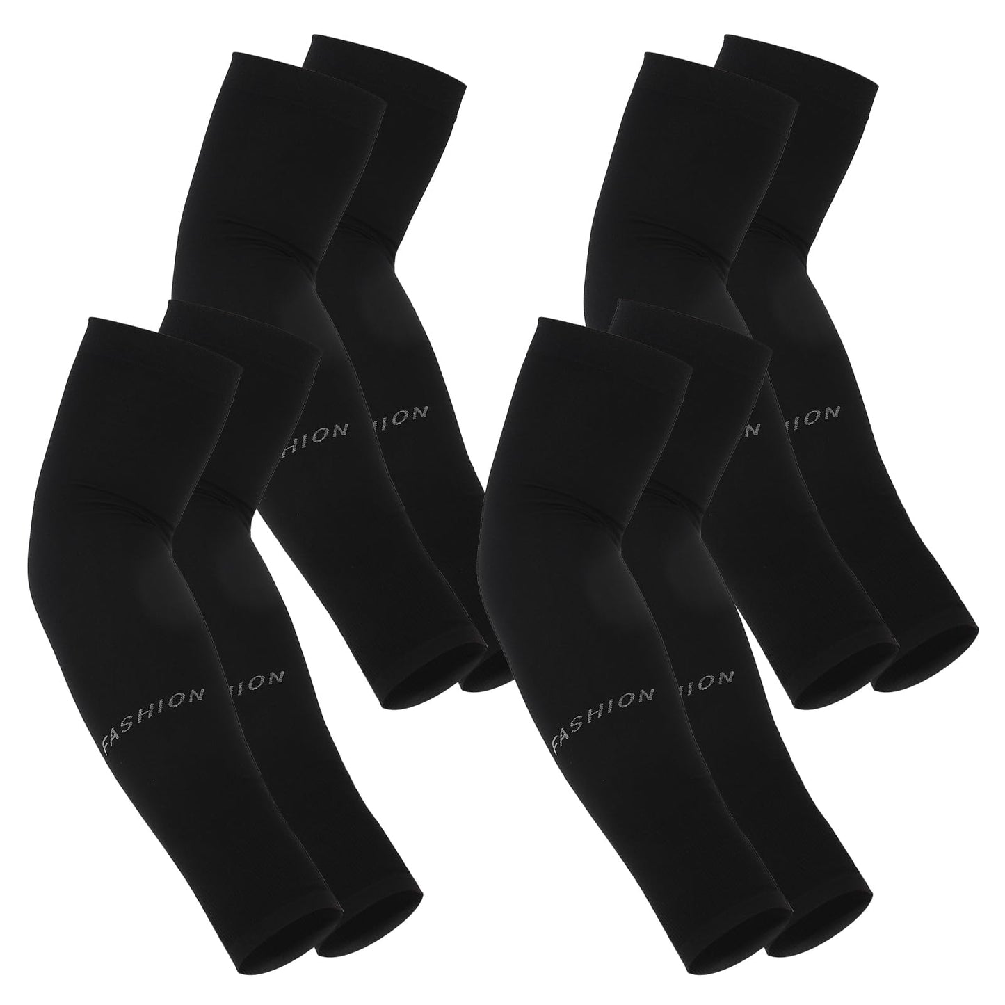 COMNICO UV Sun Protection Arm Sleeves, 4 Pairs Cover Up Sleeves Long Cooling Arm Sleeves for Men Women Outdoor Sports, biking, Hiking, Gardening, Fishing, Driving, Golf