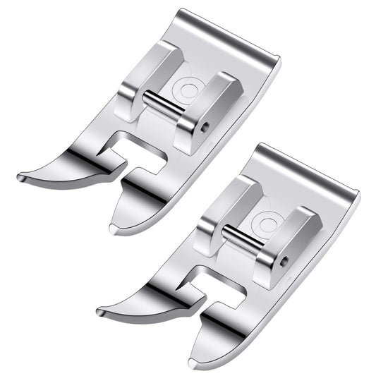 2 PCS Universal General Purpose Sewing Machine Presser Foot Straight Stich Foot Zig Zag Foot Multifuncional Accessories Fits All Low Shank Singer, Brother, Janome, Babylock Sewing Machine