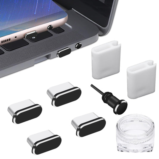 YUXIANLB USB C Dust Plug, 4 Pack Type C Anti Dust Plug Cover Charging Port Cap, Compatible with Phone 15 Pro Max, Samsung Galaxy S24 S23 S22 S20 A53, Cell Phone Dust Cover for All USB C Devices