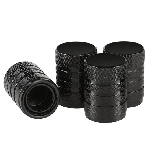 4 Pcs Tire Valve Stem Caps, Anti-Corrosion Premium Anodized Alloy Tyre Air Valve Caps Universal Stem Covers Car Air Cover Car Accessories for Cars Trucks Motorcycles SUVs and Bikes