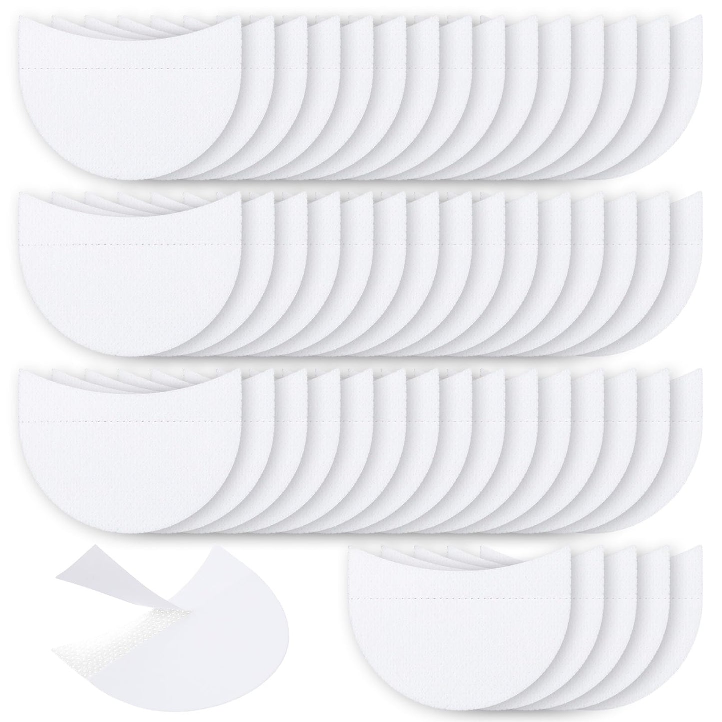 Wanmu 200Pcs Eyeshadow Shields, Eyeshadow Pads, Lint Free Eyeshadow Stencil Gel Pad Under Patches, Eye Shadow Patches Makeup Shields for Eyelash Extensions, Eyeliner, Lip