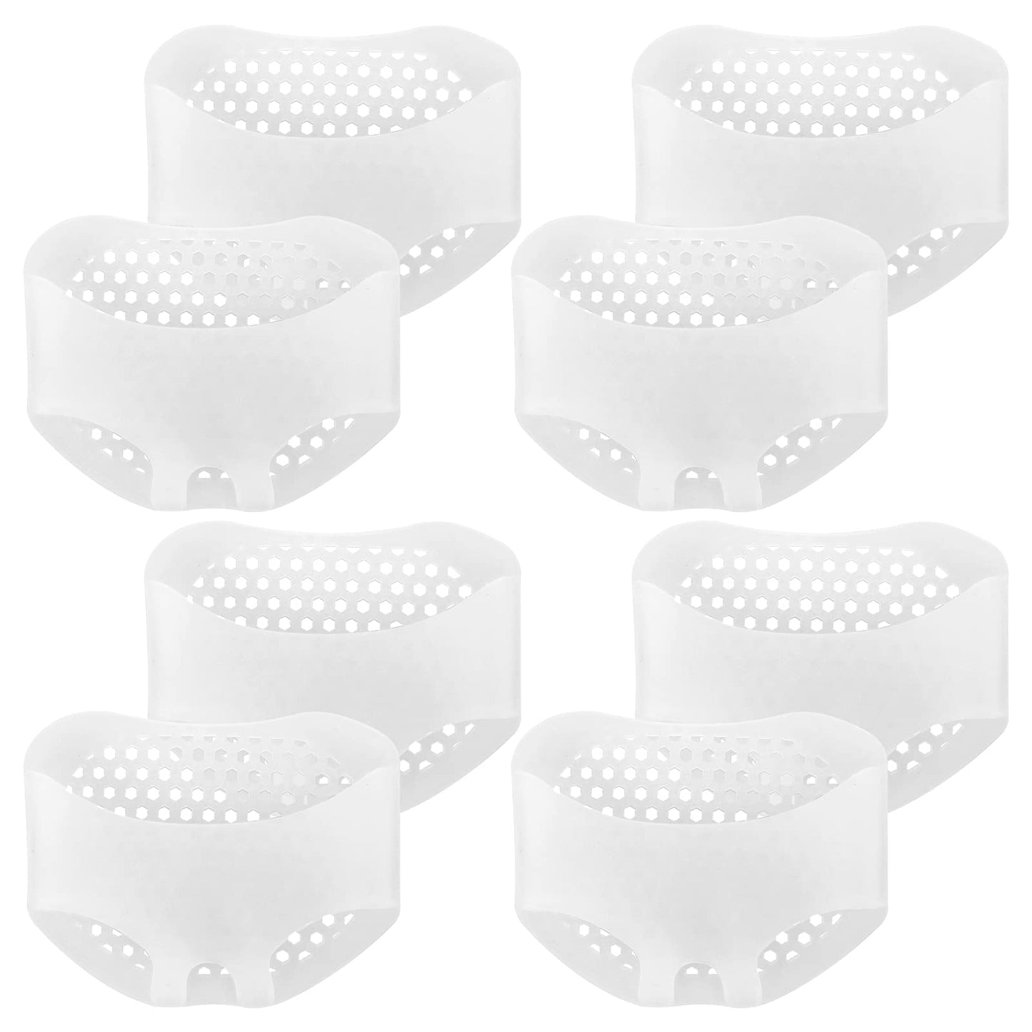 Sibba Sole Protector 4 Pairs Transparent Gel Metatarsal Pads Heels Protector Inserts Pain Relief Bunion Forefoot Shoes Feet Foot Care Cushion for Women Men