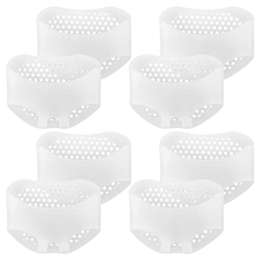 Sibba Sole Protector 4 Pairs Transparent Gel Metatarsal Pads Heels Protector Inserts Pain Relief Bunion Forefoot Shoes Feet Foot Care Cushion for Women Men