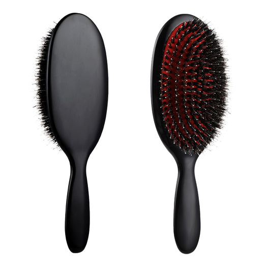 Sibba Anti-static Hair Brush Paddle Massage Hair Extension Brush Professional Detangle Natural Bristle Cushion Nylon Brush Comb for Women