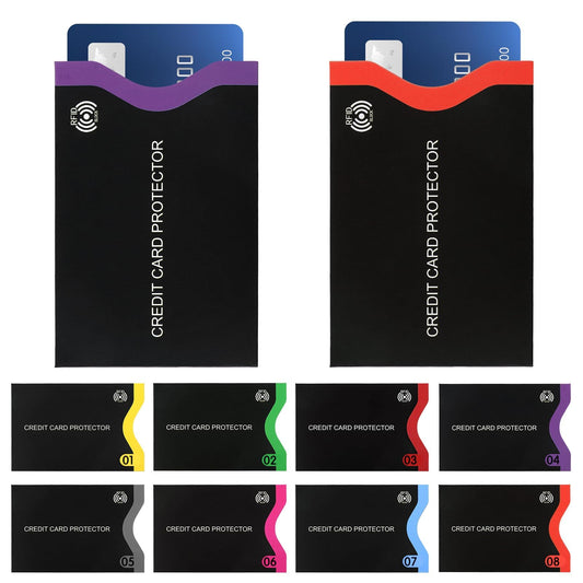 Dimeho 18 Pack RFID Blocking Sleeves, Premium RFID Card Holder Credit Card Sleeves Set Smart Slim Profile Design Card Protector for Women Men