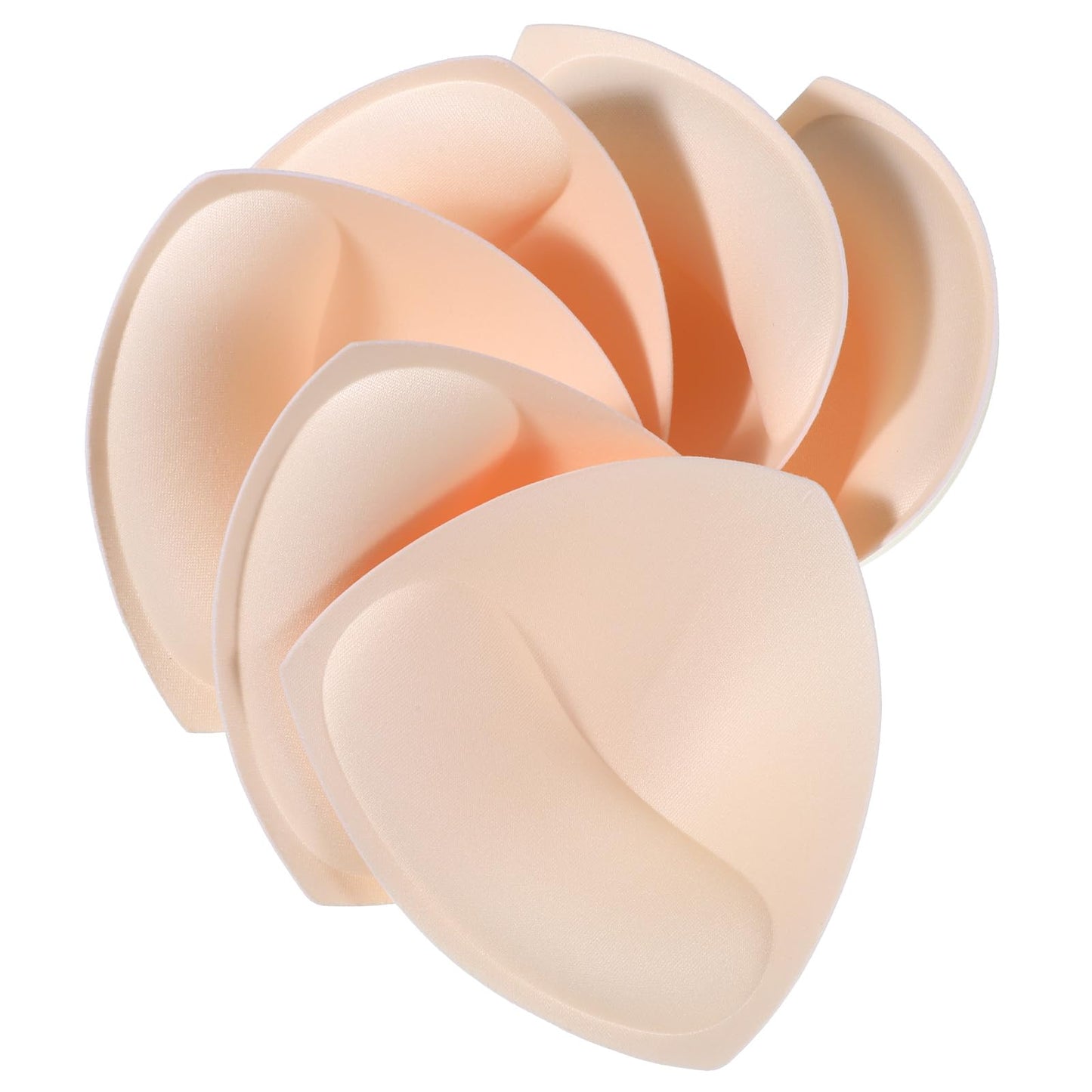 QFGasre Triangle Bra Pads Inserts, 3 Pairs Removable Push Up Breast Pads