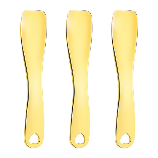 Sibba Makeup Spatula Cosmetic Skincare 3 PCS Facial Eye Cream Absorption Applicator Mini Make Up Spoon Tool Kit Lotion Tiny Face Neck Body Relaxation Sticks Set Skin Care Beauty Lifting Massager