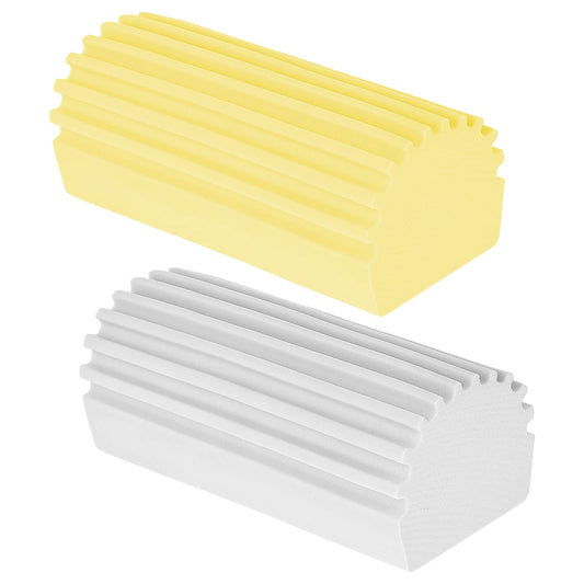 2-Pack Damp Cleaning Sponge Duster, Dusting Brush Reusable Household Cleaning Sponge Cleaning Tool for Cleaning Blinds, Glass, Baseboards, Vents, Railings, Mirrors, Window Track Grooves and Faucets