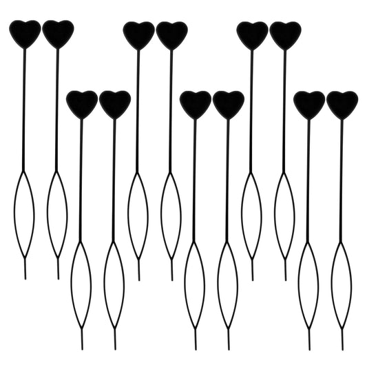 COMNICO 12pcs Quick Beader for Hair Braids Loading Beads, Plastic Braid Stringer Ponytail Maker Hair Tail Beading Tools Kit for Kids Girls(Black)