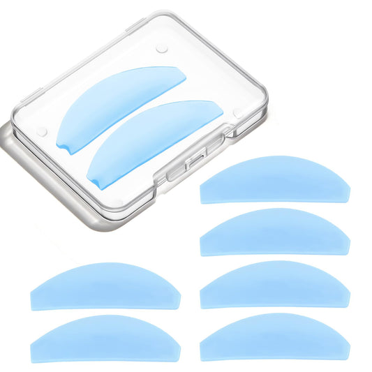 8 Pieces Eyelash Lifting Pads, Lash Lifting Pads, Only Korean Flat Eyelash Lifting Shields for Perming No. 1 Eyelashes, Softening, Ultra Thin, Sticky, Multiple Use as Eye Patches, Eyelash Lift Tape