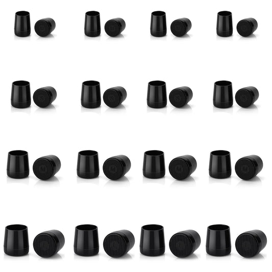 Sibba High Heel Protectors Shoe Guards Repair Replacement Caps Heels Tips Sole Shield Covers Bottom Stoppers Inserts for Women Bridesmaid (16 Pairs Black)