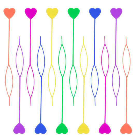 COMNICO 12pcs Quick Beader for Hair Braids Loading Beads, Plastic Braid Stringer Ponytail Maker Hair Tail Beading Tools Kit for Kids Girls (Colorful)
