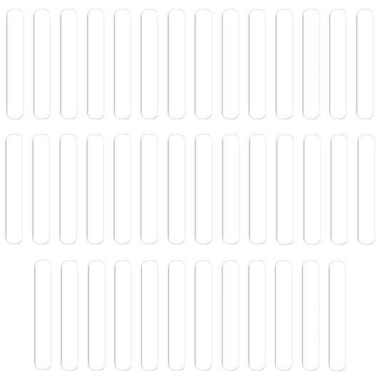 40Pcs Cabinet Door Bumpers, Cabinet Bumpers Clear, Stripes Clear Bumpers for Sound Dampening Buffer Pads, Self Adhesive Rubber Bumpers for Cabinets, doors, car doors, drawers, toilet lids