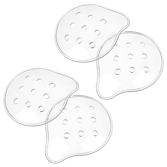 Dimeho 9-Hole Plastic Eye Patch, 4 Pcs Clear Eye Patches Breathable Ventilated Eyes Covering After Surgerys Eyes Protection for Cataract Recovery Cover