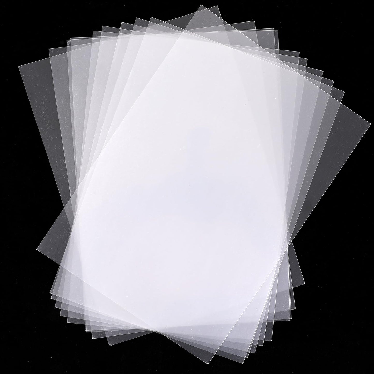 COMNICO PET Plastic Sheet, 10 Pcs Blank Mylar Stencil Sheets Flexible Transparent Lightweight Thin Clear Panels Sheets for DIY Craft Projects Picture Poster Frames Frames Arts Crafts