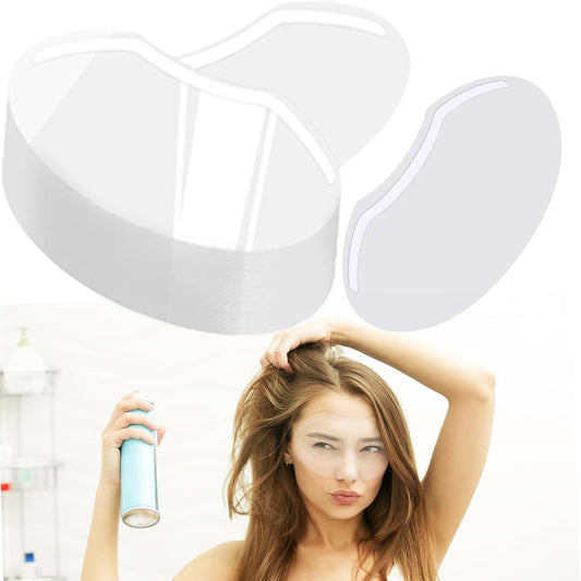 Wanmu 100 Pcs Shower Face Eye Shields, Disposable Clear Eyebrow Shower Visor After Surgery, Plastic Protecting Eyes Cover for Adults Haircut Hairspray, Hair Salon Supplies, Makeup Eyelash Extensions