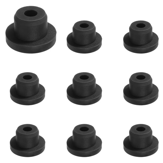 Dimeho 10 Pcs Rubber Hole Plug Silicone Furniture Hole Plug T Shaped Solid Rubber Stopper Protective Cover Cap Rubber Plugs Waterproof Sealing Hole Stoppers for 14mm Hole Coating Plating