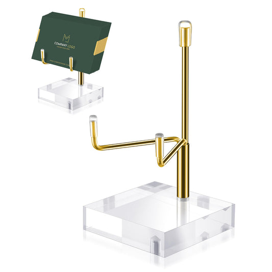 Sibba Adjustable Metal Arms Display Stand Photo Stand Easel Acrylic Base Small Holder Case Plate Clear Base Home Décor Accents Rack for Picture Decorative Book Coral Geodes Rock