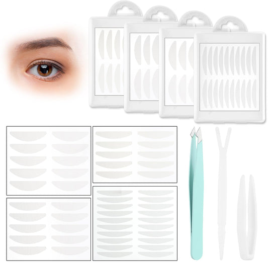 WLLHYF 400Pcs Eyelid Tape Waterproof Invisible Double Eyelid Lifter Strips Self-Adhesive Eye Lift Tape for Droopy Lids, Hooded Eyes (4mm,5mm,6mm,7mm)