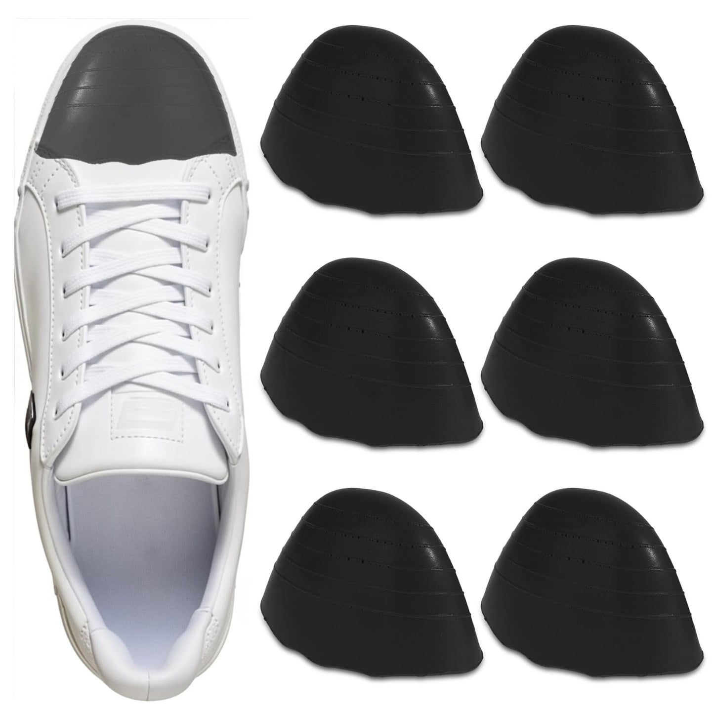 Wanmu 6 Pcs Shoe Filler Insert for Loose Shoe, Toe Cushion Fillers Toe Inserts Make Shoes Fit, Toes Cushion Fillers for Women and Men for All Day Pain Relief and Comfort, Prevent Heel Sliping