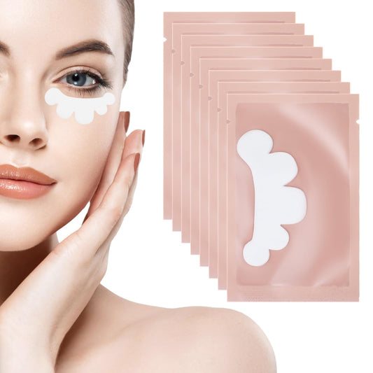 Dimeho 50 Pairs Under Eye Pads Kit Natural Eyelash Extension Patch Lint Eye Mask Pad Lash Extension Supplies Isolation Under Eye Patches Fit Most Eye Shape Pro Salon Individual