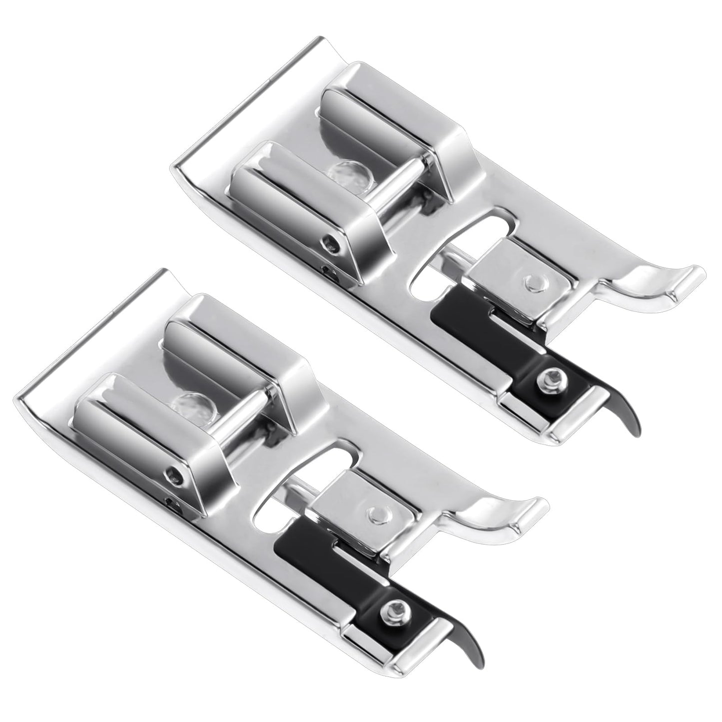 COMNICO Overcasting Presser Foot, 2 Pcs Snap On Distinctive Overlock Overcast Presser Foot Sewing Accessories Straight Stitch Foot Suitable for all kinds of Domestic Sewing Machines