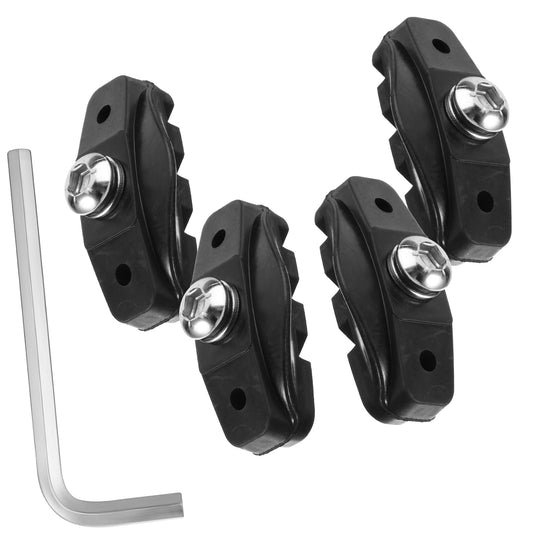 Sibba Bike Brake Pads 2 Pairs Professional Caliper Brake Parts Road Bicycle Components Replacement Blocks No Noise Skid Cushion with Allen Wrench Universal V-Brake Blocks Sets of 50mm