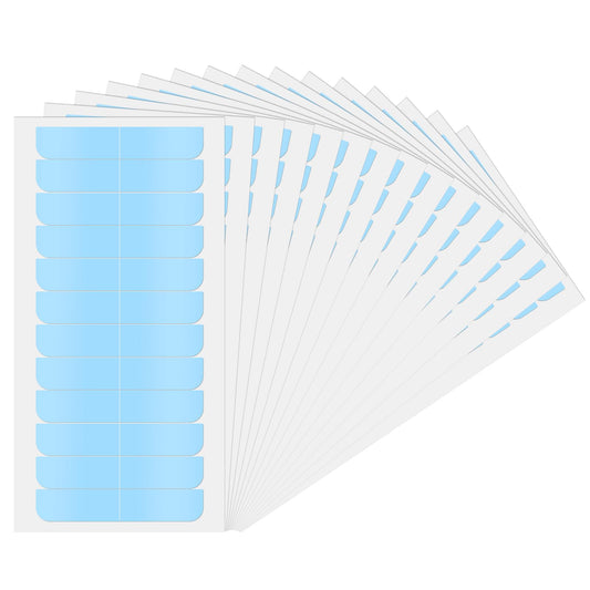 360 PCS Wig Tape Double Sided Clear Toupee Tape Hair Extension Tape Strong Hold Adhesive Waterproof Lace Tape Toupees Hair Pieces for Wigs Beauty Tools(Blue)